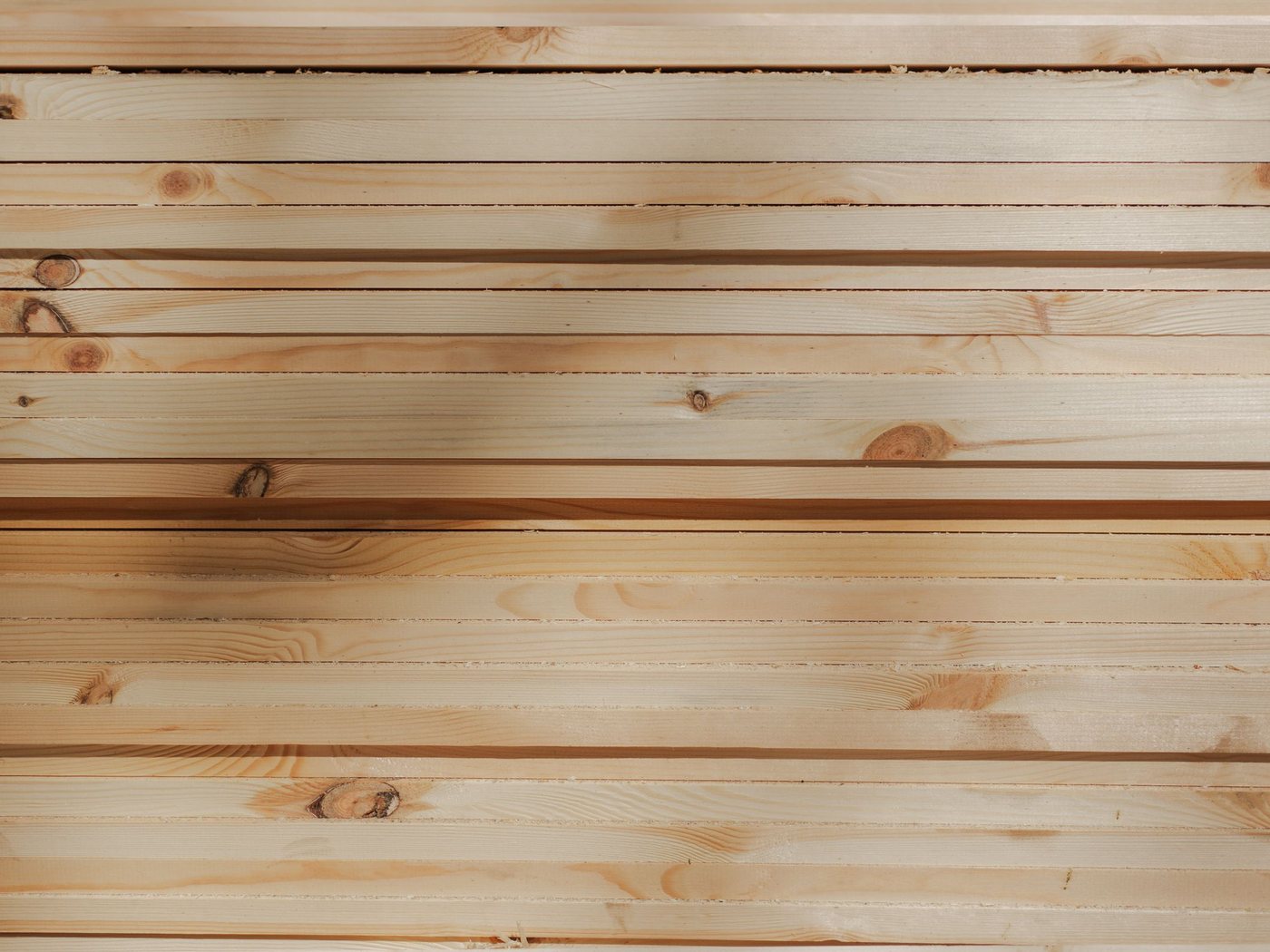 Cut pallet boards ready for assembly